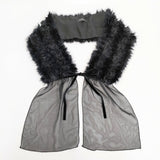 INGEBORG ティペット つけ襟 その他ファッション雑貨 ブラック レディース インゲボルグ【中古】5-1027T◎