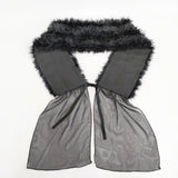 INGEBORG ティペット つけ襟 その他ファッション雑貨 ブラック レディース インゲボルグ【中古】5-1027T◎