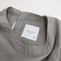 MAGALI オールドコットン プルオーバー 定価18700円 ブラウス シャツ グレー レディース マガリ【中古】5-0830M∞