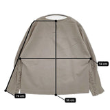 MAGALI オールドコットン プルオーバー 定価18700円 ブラウス シャツ グレー レディース マガリ【中古】5-0830M∞