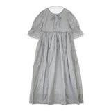 Bilitis dix-sept ans コットンドレス Cotton dress 定価39600円 半袖 ワンピース 23SS グレー レディース ビリティス ディ セッタン【中古】5-0726S∞