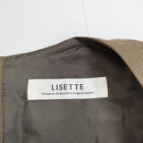 Lisette ポリーヌ プリーツ ジャンパースカート L0-21H020 ノースリーブ ワンピース ブラウン レディース リゼッタ【中古】5-0818T∞