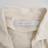 ASEEDONCLOUD Sailing dress Holy typewrite 定価39600円 ギャザー ワンピース 24SS アイボリー レディース アシードンクラウド【中古】5-0613S♪