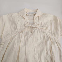 ASEEDONCLOUD Sailing dress Holy typewrite 定価39600円 ギャザー ワンピース 24SS アイボリー レディース アシードンクラウド【中古】5-0613S♪