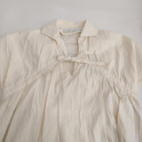ASEEDONCLOUD Sailing dress Holy typewrite 定価39600円 ギャザー ワンピース 24SS アイボリー レディース アシードンクラウド【中古】5-0613S♪