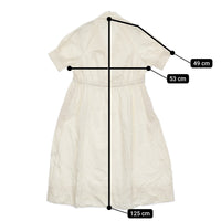 ASEEDONCLOUD Sailing dress Holy typewrite 定価39600円 ギャザー ワンピース 24SS アイボリー レディース アシードンクラウド【中古】5-0613S♪