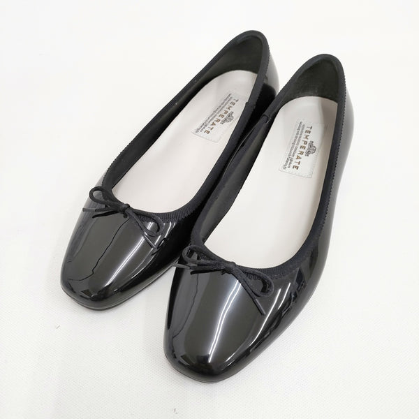 TEMPERATE EMMA バレエシューズ 37 レインシューズ パンプス ブラック レディース テンパレイト【中古】5-0707G◎