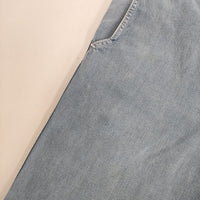 Toujours サスペンダー付き ワイドパンツ デニムパンツ ライトブルー レディース トゥジュー【中古】5-0720G∞