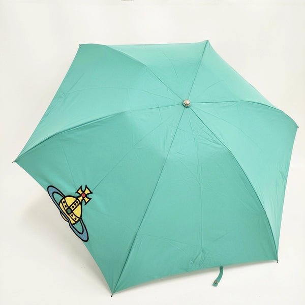 Vivienne Westwood ORB 折り畳み傘 傘 グリーン レディース ヴィヴィアンウエストウッド【中古】5-0913G◎