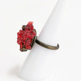 Kanami bijoux クマさん フリーサイズ リング・指輪 レッド レディース カナミビジュー【中古】5-0531G♪