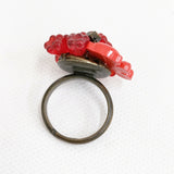 Kanami bijoux クマさん フリーサイズ リング・指輪 レッド レディース カナミビジュー【中古】5-0531G♪