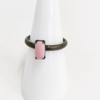 Kanami bijoux ヴィンテージガラス フリーサイズ リング・指輪 ピンク レディース カナミビジュー【中古】5-0531G♪