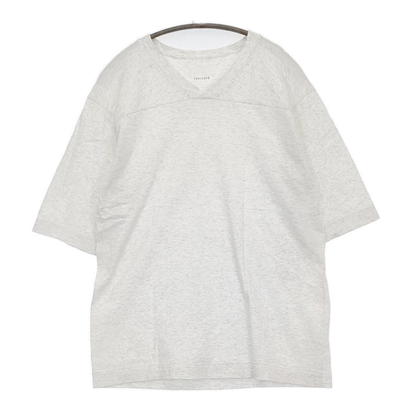 Toujours Vネック サイズF 半袖Ｔシャツ カットソー ライトグレー レディース トゥジュー【中古】5-0613S♪