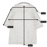 Toujours Vネック サイズF 半袖Ｔシャツ カットソー ライトグレー レディース トゥジュー【中古】5-0613S♪