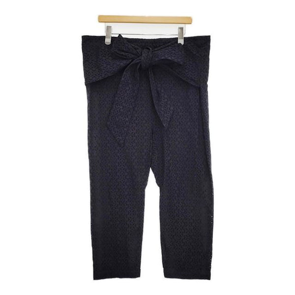 Toujours カットワーク レース ラップ 巻き パンツ ブラック レディース トゥジュー【中古】5-0830G∞