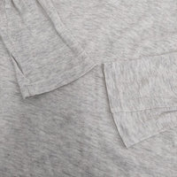 Toujours カシミヤ混 ヘンリーネック カットソー グレー レディース トゥジュー【中古】5-0830M∞
