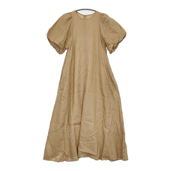JOURNAL STANDARD リネンパフスリーブマキシワンピース サイズ38 定価19800円 23SS ベージュ レディース ジャーナルスタンダード【中古】5-0613S♪