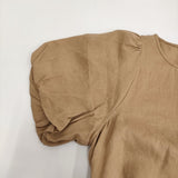 JOURNAL STANDARD リネンパフスリーブマキシワンピース サイズ38 定価19800円 23SS ベージュ レディース ジャーナルスタンダード【中古】5-0613S♪