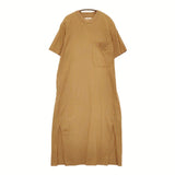 unfil cotton flannel jersey T-shirt dress 起毛 OEFL-UW116 サイズ1 ワンピース ブラウン レディース アンフィル【中古】5-0613S♪