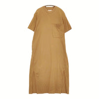unfil cotton flannel jersey T-shirt dress 起毛 OEFL-UW116 サイズ1 ワンピース ブラウン レディース アンフィル【中古】5-0613S♪