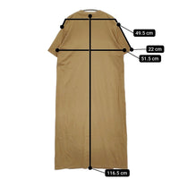 unfil cotton flannel jersey T-shirt dress 起毛 OEFL-UW116 サイズ1 ワンピース ブラウン レディース アンフィル【中古】5-0613S♪
