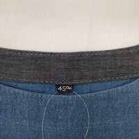 45R/45rpm 8013064 藍染めカディシャツダックのブラウス 定価40700円 長袖シャツ ブルー レディース フォーティーファイブアールピーエム【中古】5-0715M△