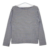 45R/45rpm ボートネック ボーダー 長袖Ｔシャツ カットソー ロンＴ ブルー マルチ レディース フォーティーファイブアールピーエム【中古】5-0720M∞
