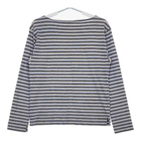 45R/45rpm ボートネック ボーダー 長袖Ｔシャツ カットソー ロンＴ ブルー マルチ レディース フォーティーファイブアールピーエム【中古】5-0720M∞