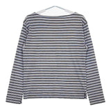 45R/45rpm ボートネック ボーダー 長袖Ｔシャツ カットソー ロンＴ ブルー マルチ レディース フォーティーファイブアールピーエム【中古】5-0720M∞
