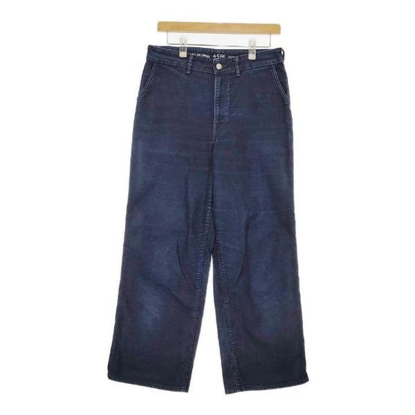45R/45rpm 藍納戸もち米サテンのシャルロット 定価26400円 サイズ4 デニムパンツ ネイビー レディース フォーティーファイブアールピーエム【中古】5-0720G∞