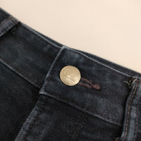 45R/45rpm 藍納戸もち米サテンのシャルロット 定価26400円 サイズ4 デニムパンツ ネイビー レディース フォーティーファイブアールピーエム【中古】5-0720G∞