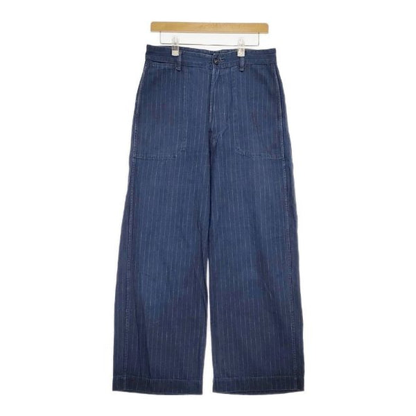 45R/45rpm カチンヒッコリーのパンツ 定価30800円 パンツ ネイビー レディース フォーティーファイブアールピーエム【中古】5-0724G∞