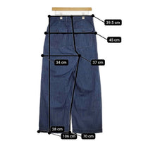 45R/45rpm カチンヒッコリーのパンツ 定価30800円 パンツ ネイビー レディース フォーティーファイブアールピーエム【中古】5-0724G∞