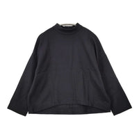 evam eva E183T159 ウールハイネックワイド ブラウス シャツ ブラック レディース エヴァムエヴァ【中古】5-1002T∞