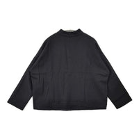 evam eva E183T159 ウールハイネックワイド ブラウス シャツ ブラック レディース エヴァムエヴァ【中古】5-1002T∞