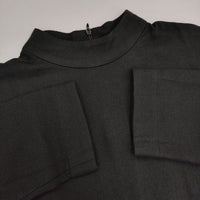 evam eva E183T159 ウールハイネックワイド ブラウス シャツ ブラック レディース エヴァムエヴァ【中古】5-1002T∞