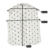 allureville ヨットプリント ボウタイ ノースリーブ サイズ2 ブラウス シャツ ホワイト ブラック レディース アルアバイル【中古】5-0613S♪