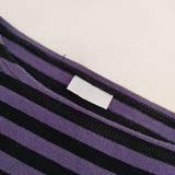 ORCIVAL ボートネック ボーダー 長袖Ｔシャツ カットソー ロンＴ パープル ブラック レディース オーシバル/オーチバル【中古】5-0724M∞