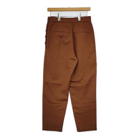 adam et Rope ウール サイドボタン テーパード パンツ ブラウン レディース アダムエロペ【中古】5-1002T∞