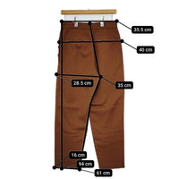 adam et Rope ウール サイドボタン テーパード パンツ ブラウン レディース アダムエロペ【中古】5-1002T∞
