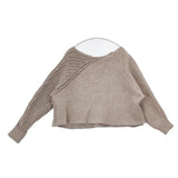 EN'DAY エンディ ウール 切替 セーター ニット ベージュ レディース【中古】5-0818T∞