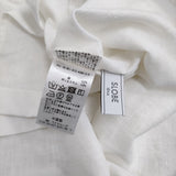 SLOBE IENA リネン 18051912436020 Vネック フレンチスリーブ ブラウス シャツ ホワイト レディース スローブイエナ【中古】5-0613S♪