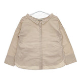 SHIPS バックボタンビッグシャツ 311-10-0327 ブラウス シャツ ベージュ レディース シップス【中古】5-0724M∞