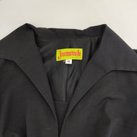 Jocomomola 七分袖 フレアワンピース 裾オーガンジー GJETG-05230 日本製 ワンピース ブラック レディース ホコモモラ【中古】5-0701M△