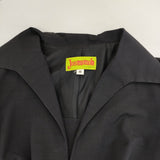 Jocomomola 七分袖 フレアワンピース 裾オーガンジー GJETG-05230 日本製 ワンピース ブラック レディース ホコモモラ【中古】5-0701M△