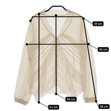 Another Edition シフォン 5621-299-0737 長袖 フリル ブラウス シャツ ライトベージュ レディース アナザーエディション【中古】5-0701M△