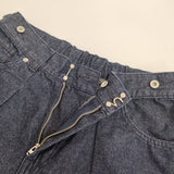 KURASHI&Trips タックワイド ジーンズ デニムパンツ ネイビー レディース クラシアンドトリップス/北欧、暮らしの道具店【中古】5-0720G∞