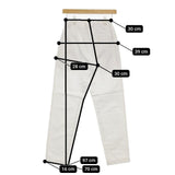 ゴーシュ カツラギ テーパード G204-P030 スリムイージー パンツ ホワイト レディース ゴーシュ【中古】5-0720G∞