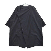 nunuforme クロスコート ポリエステル コート ネイビー レディース ヌヌフォルム【中古】5-0720M∞