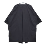 nunuforme クロスコート ポリエステル コート ネイビー レディース ヌヌフォルム【中古】5-0720M∞